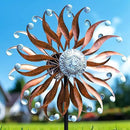 LimeHill Metal Wind Spinner for Garden and Yard - Kinetic Wind Spinners Outdoor Large (24 x 84 inches) by CozyNest Decor