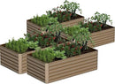 8x4x2 ft Outdoor Raised Garden Bed, Large Metal Planter Raised Beds, Planters for Outdoor Plants for Vegetables, Flowers, Herbs, Fruits, and Succulents.(4 Pcs) by CozyNest Decor