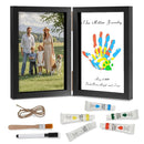 Family Handprint Kit, DIY Baby Hand and Footprint Handmade Keepsake Wooden Frame, Family Gifts with 5 Non-Toxic Baby-Safe Paint, Ideas Gift for New Parents, Grandparents, Father's Day, Mother's Day by TinyTreasures Baby Boutique