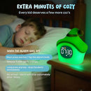 Star Alarm Clock with Night Light for Kids with Sleep Training and Sound Machine, Rechargeable Silicone Lamp OK to Wake Clock, Cute Animal Tabletop Lamp, Perfect Sleep Companion for Boys Girls, Blue by TinyTreasures Baby Boutique