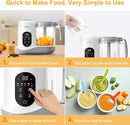 BEAR 2024 Baby Food Maker | One Step Baby Food Processor Steamer Puree Blender | Auto Cooking & Grinding | Baby Food Puree Maker with Self Cleans | Touch Screen Control, White by TinyTreasures Baby Boutique