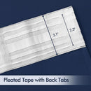 MIULEE Navy Blue Back Tab Blackout Curtains 63 Inch Length 2 Panels Set for Living Room Bedroom Privacy, Rod Pocket/Pinch Pleat Thermal Insulated Room Darkening Pleated Light Blocking Drapes by TinyTreasures Baby Boutique