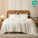 PHF 100% Cotton Waffle Weave Blanket Twin Size, Soft Lightweight Breathable Cozy Summer Blankets for Bed, Luxury Aesthetic Woven Bedding for Home Decor, 66"x90", Ivory by CozyNest Decor