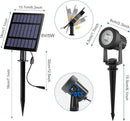 Solar Spot Lights Outdoor, Solar Landscape Spotlights IP65 Waterproof 9.8ft Cable, Dusk to Dawn Solar Uplights for Tree Garden Yard Driveway Porch Walkway Pool (6-in-1, 6000K Cold White) by GreenHaven Gardens