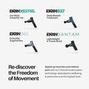 Ekrin Athletics Bantam Mini Massage Gun - Compact Deep Tissue Muscle Massager with Adjustable Speeds & 4 Attachments - Long Battery Life, Lightweight, Travel Friendly by CozyNest Decor