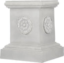 Design Toscano CL5193 English Rosette Sculptural Garden Plinth Base Statuary Pedestal, Grande, antique stone by GreenHaven Gardens