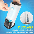 squish Disposable Toilet Brush with 16 Refills, Wall-Mounted No-Drill Adhesive Holder, Toilet Cleaning Kit for Bathroom - Space-Saving & Easy to Use by CozyNest Decor