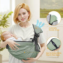 Baby Carrier Newborn to Toddler,Adjustable Baby Sling Carrier,Comfortable and Lightweight Toddler Carrier for 25-60 lbs,Ideal for Shopping Travelling by TinyTreasures Baby Boutique