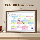15.6 Inch Digital Calendar Chore Chart with Touchscreen - Full HD Interactive Display, Wall & Desk Mountable Family Planner, To-Do List & Meal Planner, Ideal for Home Organization & 2025 Scheduling by TinyTreasures Baby Boutique