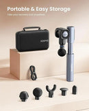 RENPHO Massage Gun with Adjustable Angles and Extension Handle, Handheld Percussion Muscle Massager Deep Tissue with Portable Carry Case for Men Women, Extend 2 by CozyNest Decor