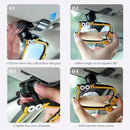 Universal Car Interior Rearview Baby Mirror Wide Angle Convex Mirror Clip-on mirrors for Viewing Rear Passengers(giraffe) by TinyTreasures Baby Boutique