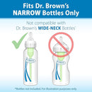 Dr. Brown’s Natural Flow Level 2 Narrow Baby Bottle Silicone Nipple, Medium Flow, 3m+, 100% Silicone Bottle Nipple, 6 Count by TinyTreasures Baby Boutique