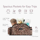 Momcozy Hip Seat Baby Carrier - Adjustable Waistband with Original 3D Belly Protector, Ergonomic Carrier with Various Pockets for Newborns & Toddlers up to 45lbs (Leopard, Large) by TinyTreasures Baby Boutique