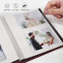 RECUTMS Small Photo Album Self Adhesive Scrapbook Magnetic Photo Albums for 4x6 5x7 8x10 Pictures for Baby Family Wedding 40 Pages with Metal Pen and Plastic Board (Brown) by TinyTreasures Baby Boutique