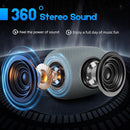 Portable Bluetooth Speaker, BT5.3 Wireless Speaker 20W Bass Diaphragms with Multi LED Light Dynamic Modes, IPX6 Waterproof 16H Playtime supports FM Mode, TF, USB for Home, Cycling, Outdoor, Beach by TinyTreasures Baby Boutique