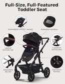 Momcozy ChangeGo Baby Stroller, Convertible Single-to-Double-to-Wagon Stroller with 23 Configurations, Seat Included, Large PU Wheels, All-Wheel Suspension ＆ Extendable UPF50+ Canopy by TinyTreasures Baby Boutique