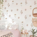 YouRfocus Daisy Wall Decals | 42 PCS Boho Flower Stickers for Girls' Rooms, Playrooms, and Nurseries | Dual Layer Print for High Coverage | Removable Peel and Stick Wall Decor (Pink-B) | 6 Sheets by TinyTreasures Baby Boutique