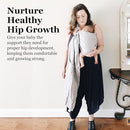 Ring Sling Baby Carrier, Soft Linen Cotton Baby Sling Carrier Newborn to Toddler, Baby Wrap Carrier for Plus Size Parents, Perfect Shower Gift, Grey by TinyTreasures Baby Boutique
