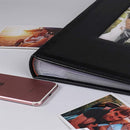RECUTMS Photo Picture Album 4x6 300 Photos,Small Capacity Premium Leather Cover Wedding Family Photo Albums with Writing Space Holds 300 Horizontal Photos(Black) by TinyTreasures Baby Boutique