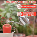 4PCS Terracotta Watering Spikes - Automatic Self-Watering Stakes, Vacation Plant Waterer for Wine Bottle, Perfect for Indoor & Outdoor Plants by GreenHaven Gardens