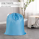 Polecasa Small Heavy Duty Laundry Bag with 130gsm Tear Resistant Fabric and Handles, Easy to Carry Durable Dirty Clothes Drawstring Bag, Perfect for College Dorm, Travel, 2 Pack 21”x24”, Gulf Blue by TinyTreasures Baby Boutique