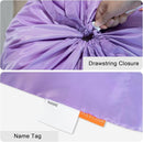 Polecasa Heavy Duty Large Laundry Bag with 130gsm Tear Resistant Fabric and Handles, Easy to Carry Durable Dirty Clothes Drawstring Bag, Perfect for College Dorm, Travel, 2 Pack 28”x36”,Purple by TinyTreasures Baby Boutique