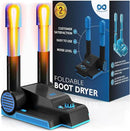 Foldable & Compact Boot Dryer & Boot Warmer with Timer, Fast 2-Hour Drying, Heavy-Duty Shoe Dryer for Work Boots, Sneakers, Gloves, Helmets & more – 2 Tube Design Everlasting Comfort by CozyNest Decor