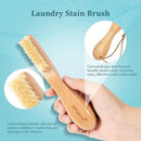 BFWood Laundry Stain Brush, Natural Soft Boar Bristles, Removes Tough Stains from Delicate Fabrics Like Knits, Cotton, and Linens, Gentle on Fabrics, No Damage by CozyNest Decor