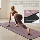 Foldable Yoga Mat Extra Thick 0.32 Inches Eco-Friendly POE Material, Non-Slip Design Fitness Mats, Multi-Purpose Workout Mats For Studio or Home Use (70 x 24 x 0.32 inches） by TinyTreasures Baby Boutique