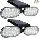 Luwint 2 Packs Outdoor Solar Lights Landscape Wall Spotlights Adjustable Angle Auto Motion Lights Waterproof with Motion Sensor Security Wall Lights for Garden Yard Driveway Porch by GreenHaven Gardens
