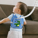 Toddler Harness Leash+ Anti Lost Wrist Link, Accmor Cute Dinosaur Kids Harness with Leash, Foldable Child Leash Baby Walking Wristband Assistant Strap Belt for Parent Boys Outdoor Activity by TinyTreasures Baby Boutique