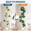 GarveeHome Fiddle Leaf Fig Artificial Tree with White Planter,7ft Faux Plants Indoor with Moss, Fake Rubber Tall Fake Floor Plant in Pot - Artificial Trees for Home Office Living Room Decor by CozyNest Decor