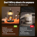 GEEZO Fragrance Candle Warmer Lamp，Electric Candle Warmer with Timer & Dimmer，Mom Christmas Birthday Gifts for Women, House Warming Gifts New Home Bedroom Decor by CozyNest Decor