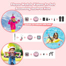 PROGRACE Kids Waterproof Camera Girls - Kids Video Camera Underwater 1080P HD Children Camcorder Digital Cameras for Girls Christmas Birthday Toys Gifts 3 4 5 6 7 8 9 10 11 12 Year Old by TinyTreasures Baby Boutique