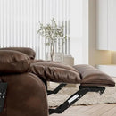 MAEVIS Power Recliner Chair, Lay Flat Sleeping Lift Chairs Recliner for Elderly with Heat and Massage,Comfy Real Breathable Leather Recliners with Dual OKIN Motor for Living Room (Ochre) by CozyNest Decor