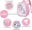 SUN EIGHT Toddler Backpack for Girls, Lunch Backpack Cute 3D Cartoon Animal Waterproof School Bag for Baby Girl Boy 2-5 Years（unicorn） by TinyTreasures Baby Boutique