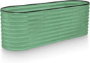 Galvanized Raised Garden Beds Outdoor // 6×2×2 ft Planter Raised Beds for Gardening, Vegetables, Flowers // Large Metal Garden Box (Light Green) // Patented Tool-Free Design by GreenHaven Gardens