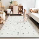 Baby Foam Play Mat, PIGLOG 72x48 Baby Crawling Mat, Floor Mats for Kids for Infants with Interlocking Floor Tiles, Toddler Playmats for Indoor and Outdoor, Easy to Clean Playroom Mats, Meteor Shower by TinyTreasures Baby Boutique