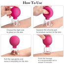 4 Size Facial Cupping Therapy Set Glass, Eye Face Vacuum Massage Anti Cellulite Cup - Silicone, for Beauty Body Cup Lymphatic Fascia Massager (Gift Box Packaging-red) by CozyNest Decor