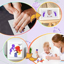 75ml Purple Baby Hand and Footprint Ink Kit, Baby Handprint Footprint Paint for Newborn Keepsake, Dog Cat Paw Print Kit, Washable, Non Toxic Acid-Free, Safe Gentle for Ideal New Mom Gifts by TinyTreasures Baby Boutique