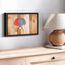 ElephantStock Ping Pong Wall Art - Horizontal Framed Canvas - 1-Piece Living Room Wall Decor - Photography Canvas Print - Brown and Red Decor for Wall - 13" X 9" by CozyNest Decor