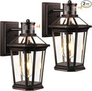 VIANIS Motion Sensor Outdoor Lights, Oil Rubbed Bronze Dusk to Dawn Outdoor Wall Lights Exterior, Waterproof Wall Lantern with Tempered Glass, Modern Outside Wall Sconce for Garage Front Porch, E26 by GreenHaven Gardens