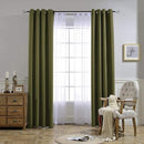 NICETOWN Blackout Curtains for Living Room - Functional Blackout Curtains/Panels for Bedroom, Window Decoration, Privacy Assured (Set of 2, 52 x 95 inches in Olive Green) by TinyTreasures Baby Boutique