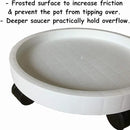 2 Pack of 11 Inch Heavy Duty Plant Caddy with Wheels,Rolling Plant Stand Pot Trolley,Wheeled Planter Saucer Tray,Potted Flower Mover Dolly with Casters Round Coaster for Indoor Outdoor by GreenHaven Gardens