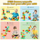LovesTown 28 PCS Magnetic Blocks for Kids, Magnegtic Building Cubes for Toddler Preschool Montessori Educational STEM Toys for Boys Girls Ages 3 4 5 6 7 8 by TinyTreasures Baby Boutique