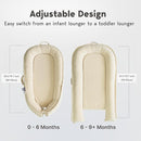 Infant Lounger, Baby Nest Cover for Baby Girls & Boys, Newborn Essentials for Baby 0-18+ Months, 100% Cotton Breathable(CreamyWhite, Corduroy) by TinyTreasures Baby Boutique