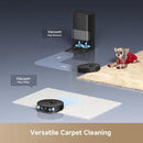 DREAME L40s Ultra Robot Vacuum and Mop, Auto-Empty, Mop Self-Cleaning, 1,9000Pa Suction, 100% Detangling DuoBrush, Extending Mops and Side Brush, 40mm Obstacle Clearing, App & Voice Control (Black) by CozyNest Decor