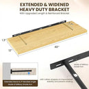 40" Floating Shelves for Wall, 12" Deep Slim Oak Floating Shelves, Wall-Mounted Shelves for Bedroom, Living Room, Kitchen, Bathroom - Set of 2 by CozyNest Decor