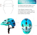 OnBros Kids Bike Helmet - Bike Helmets for 5-14 Boys or Girls with Visor, Children Bicycle Helmet for Skateboard Mountain Scooter Road Cycling, Lightweight and Adjustable 50-57CM by TinyTreasures Baby Boutique