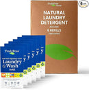 Laundry Detergent for Sensitive Skin | Gentle & Safe for Baby Clothes | Plant-Based | 6 Pack Refill Powder | Easy to Dissolve to Create a Liquid | Signature Scent (300 Loads) by CozyNest Decor